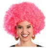 Perücke Unisex Damen Super-Riesen-Afro Locken, pink