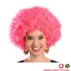 Perücke Unisex Damen Super-Riesen-Afro Locken, pink - SPARPACK mit 6 Stück