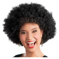 Perücke Unisex Damen Super-Riesen-Afro Locken, schwarz