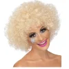 Perücke Unisex Damen Super-Riesen-Afro Locken, blond