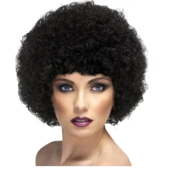 Perücke Unisex Damen Super-Riesen-Afro Locken, schwarz