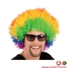 Perücke Unisex Herren Super-Riesen-Afro Locken regenbogen, bunt - SPARPACK mit 6 Stück