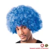 Perücke Unisex Herren Super-Riesen-Afro Locken, blau - SPARPACK mit 12 Stück