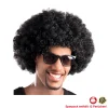 Perücke Unisex Herren Super-Riesen-Afro Locken, schwarz - SPARPACK mit 12 Stück