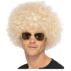 Perücke Unisex Herren Super-Riesen-Afro Locken, blond