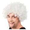 Perücke Unisex Super-Riesen-Afro Locken, weiß