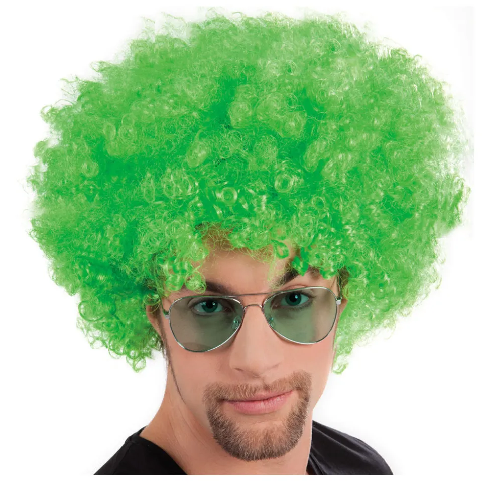 Perücke Unisex Super-Riesen-Afro Locken, grün