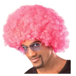 Perücke Unisex Super-Riesen-Afro Locken, pink