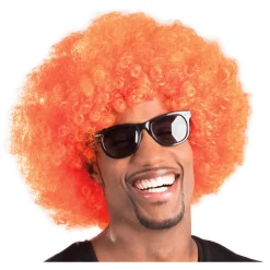 Perücke Unisex Super-Riesen-Afro Locken, orange