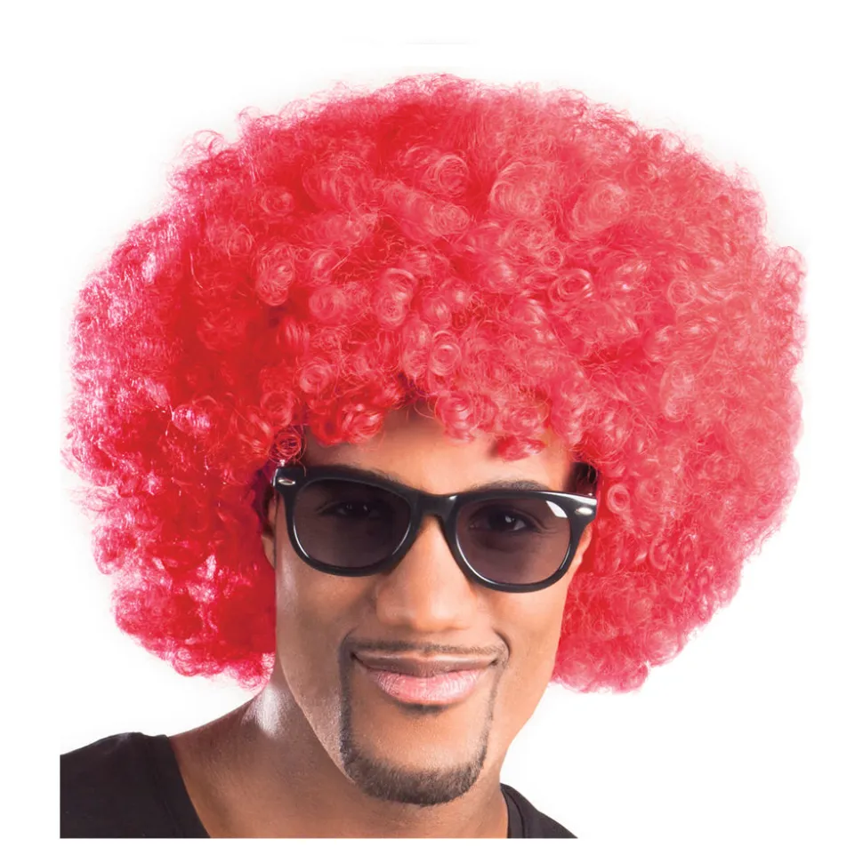 Perücke Unisex Super-Riesen-Afro Locken, rot