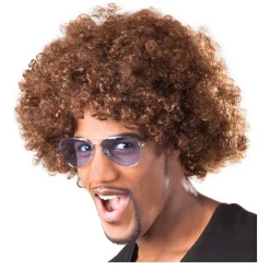 Perücke Unisex Super-Riesen-Afro Locken, braun