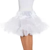 Petticoat für Damen, 2-lagig, weiß, Gr. 36-38