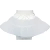 Petticoat für Kinder mit Rundumgummi, 2-lagig, weiß, Größe 128