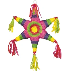 Piñata / Pinata Mexikanischer Stern, ca. 65cm, für Kinder-Geburtstag & Party, Ideal zum Befüllen mit Süßigkeiten und Geschenken