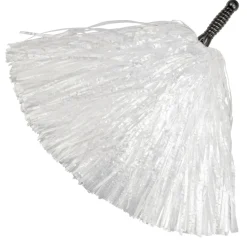 Pompon / Pom Pom mit Griff, 1 Stück, Weiß