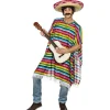 Poncho Amigo, bunt gestreift, Einheitsgröße
