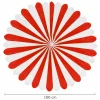 Riesen-Deko-Fächer, Ø 100 cm, schwer entflammbar, Rot-Weiß