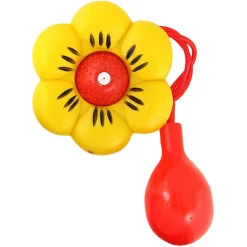 Riesen Spritzblume aus Plastik, gelb