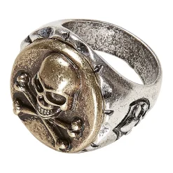 Ring mit Totenkopf und gekreuzten Knochen