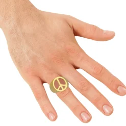 Ring Peace-Symbol, gold