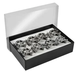 Ring Totenkopf, silber, verstellbar