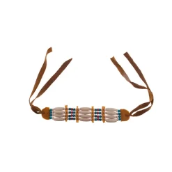 SALE Armband / Kette Indianerin, Holzperlenschmuck ca. 16 cm lang + Band