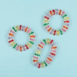 SALE Armband Kristall mit bunten Streifen, 8 Stk.