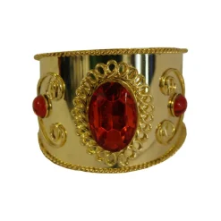 SALE Armreif, gold mit Rubin