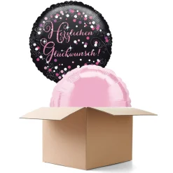SALE Ballongrüsse Sparkle Pink, 2 Ballons