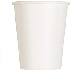 SALE Becher aus Pappe, 8 Stück, Größe ca. 250ml, weiß, Premiumqualität ohne Plastik