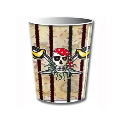 SALE Becher, recycelbar aus Pappe, Red Pirate, 8 Stück