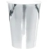 SALE Becher, recycelbar aus Pappe, Metallic-Silber, Ø 7,8 x 9,7 cm