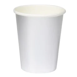 SALE Becher, recycelbar aus Pappe, Metallic Silber glänzend, 250 ml, 8 St.