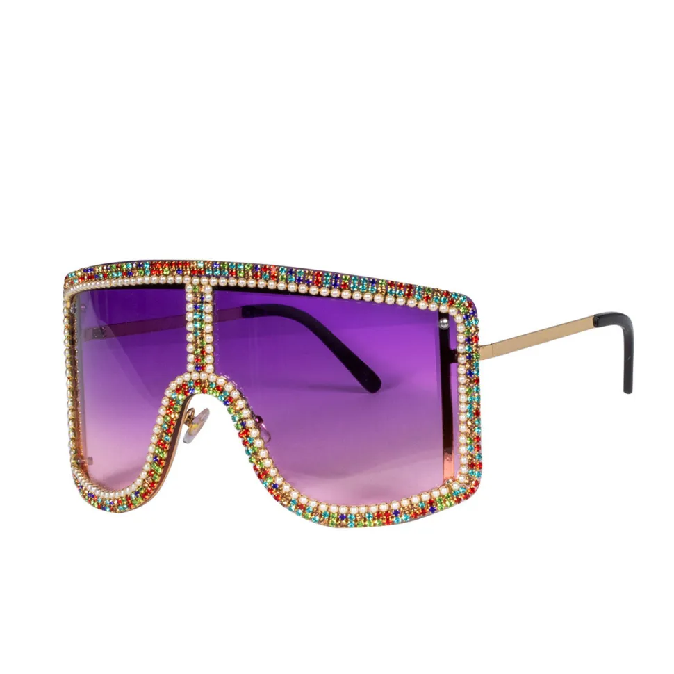 SALE Brille Festival XL, mit Brillies und lilanen Gläsern
