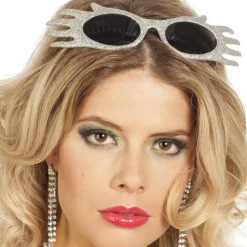SALE Brille Miss Extravaganz, silber/weiß