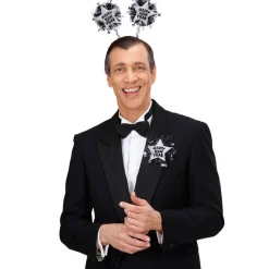 SALE Brosche Happy New Year, silber