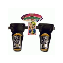 SALE Cowboygürtel für Kinder, 2 Taschen, schwarz, 90 cm