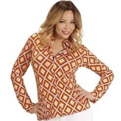 SALE Damen-Kostüm Bluse Rhombus, Gr. S-M