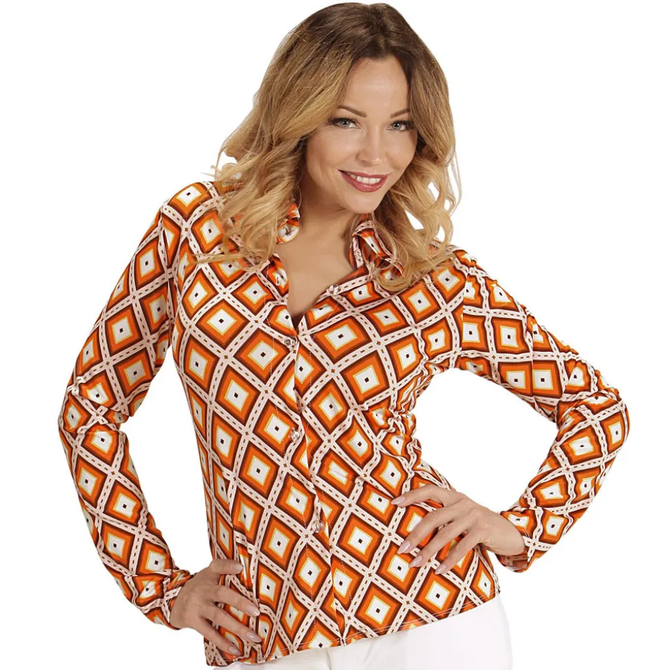 SALE Damen-Kostüm Bluse Rhombus, Gr. S-M