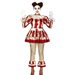 SALE Damen-Kostüm Blutiger Clown, Gr. S (36-38)