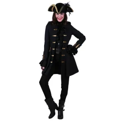 SALE Damen-Kostüm Jacke Piratin Jane, Gr. XS