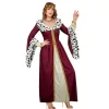 SALE Damen-Kostüm Königinnen-Kleid, inklusive Krone, Gr. L