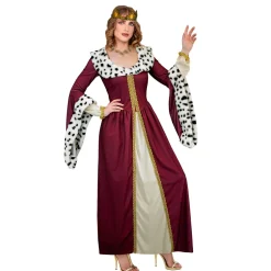 SALE Damen-Kostüm Königinnen-Kleid, inklusive Krone, Gr. L