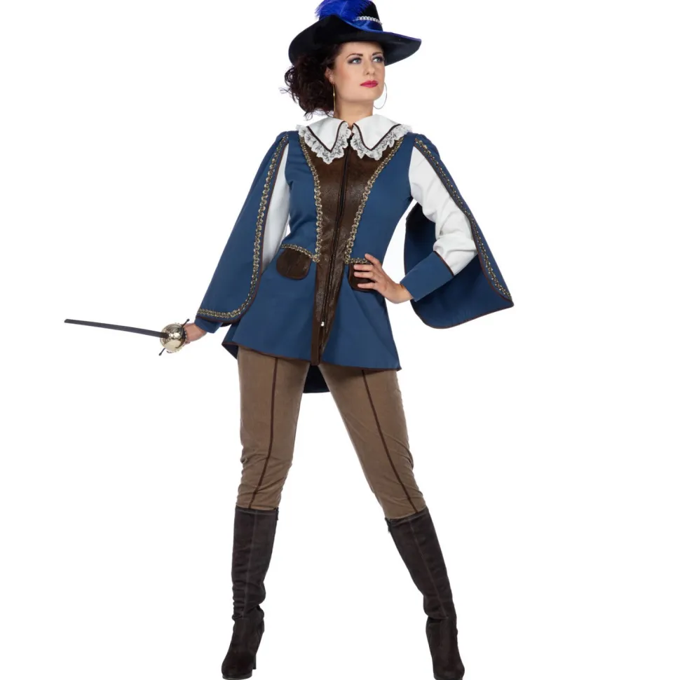 SALE Damen-Kostüm Lady Musketier, Jacke und Hose, Gr. 36