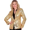 SALE Damen-Kostüm Pailletten-Blazer gold, Gr. S