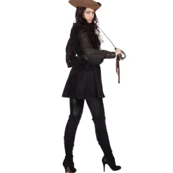SALE Damen-Kostüm schwarze Piratin / Voodoo Hexe Deluxe, Gr. 36