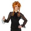 SALE Damen-Kostüm Spitzenbluse, schwarz, Gr. 34-36