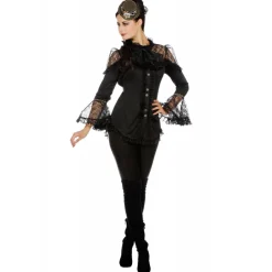 SALE Damen-Kostüm Viktorianische Bluse, Gr. 36