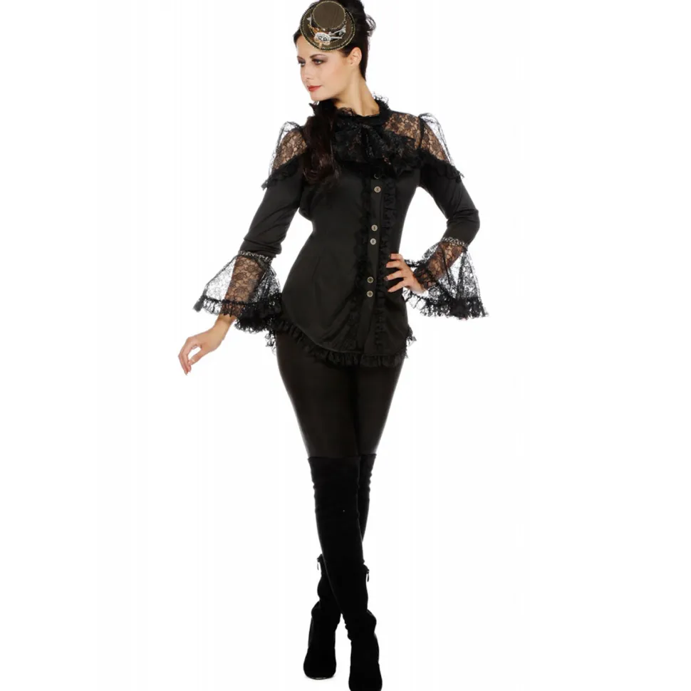 SALE Damen-Kostüm Viktorianische Bluse, Gr. 36