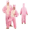 SALE Damen- und Herren-Kostüm Overall Schwein, Gr. S bis 165cm Körpergröße - Plüschkostüm, Tierkostüm